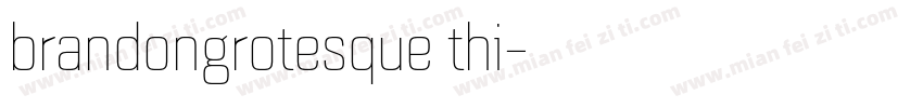 brandongrotesque thi字体转换
